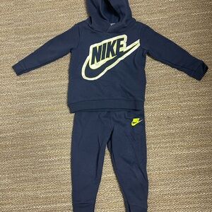 Nike Navy Blue Hoodie and Joggers Set
